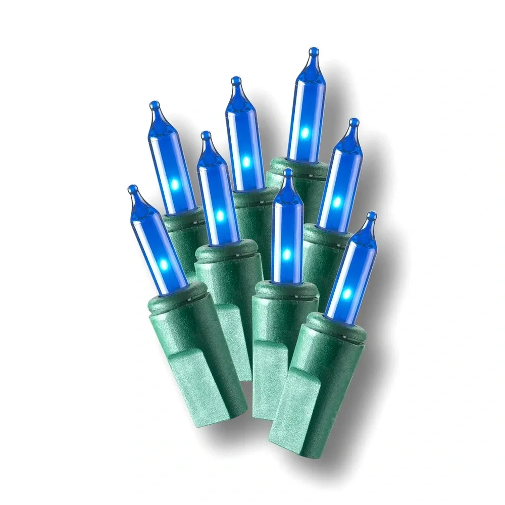 Philips Blue Indoor/Outdoor Mini Christmas Lights NWT